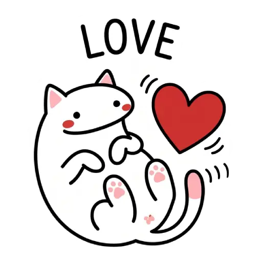 florak stickers, cute, funny, stickers, WhatsApp stickers, sticker pack, cat (12)